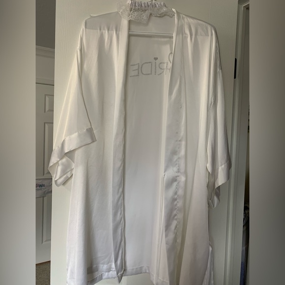 O/S rhinestone satin bridal robe - Picture 2 of 2